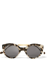 Illesteva Palm Beach Cat Eye Acetate And Gold Tone Sunglasses Tortoiseshell