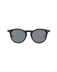 CHRISTOPHER CLOOS Paloma 49mm Polarized Round Sunglasses In Coalblack At Nordstrom