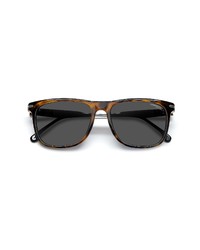 Carrera Eyewear Polarized Rectangular Sunglasses In Havana Grey At Nordstrom