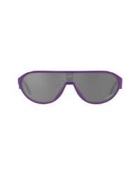 Oakley Prizm 33mm Rectangular Sunglasses In Electric Purpleprizm Black At Nordstrom