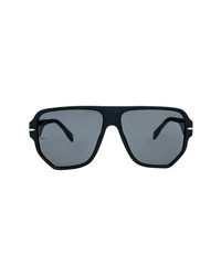 MITA SUSTAINABLE EYEWEA R 58mm Navigator Sunglasses In Matte Blackmatte Black At Nordstrom
