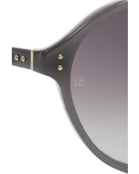Linda Farrow Round Frame Acetate Sunglasses