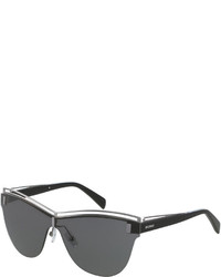 Balmain Semi Rimless Shield Sunglasses