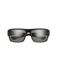 Hurley Session 60mm Polarized Rectangular Sunglasses
