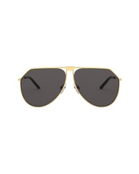 Dolce & Gabbana Shield Sunglasses In Gold At Nordstrom