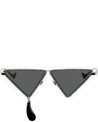 Gucci Silver Geometric Sunglasses