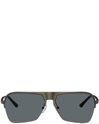 Dries Van Noten Silver Linda Farrow Edition 192 C1 Aviator Sunglasses