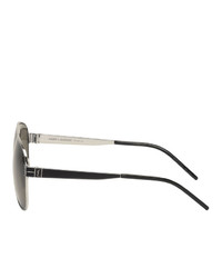 Saint Laurent Silver M53 Sunglasses