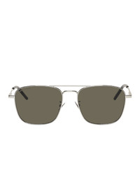 Saint Laurent Silver Sl 309 Sunglasses
