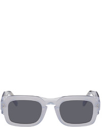 McQ White Rectangular Sunglasses