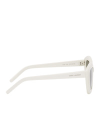 Saint Laurent White Sl 68 Sunglasses