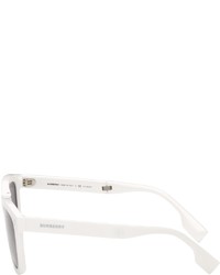 Burberry White Square Frame Foldable Sunglasses