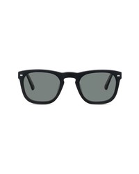 CHRISTOPHER CLOOS X Tom Brady 49mm Polarized Square Sunglasses In Coalblack At Nordstrom