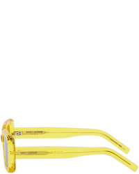 Saint Laurent Yellow Sl 534 Sunrise Rectangular Sunglasses