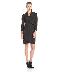 Calvin Klein 34 Sleeve Side Buckle Detail Sweater Dress