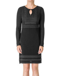 Max Studio Maxstudio Long Sleeved Knitted Sweater Dress