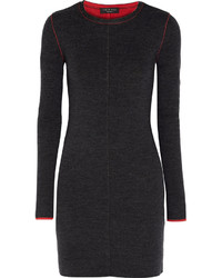 Rag & Bone Merino Wool Sweater Dress Charcoal