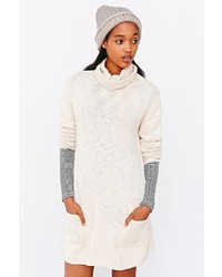 BDG Slub Cowl Neck Sweater Dress