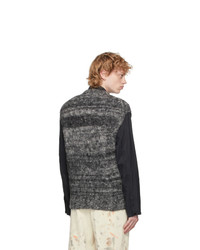 Auralee Black Sleeveless Wool And Alpaca Sweater