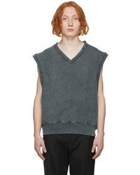 Han Kjobenhavn Grey Distressed V Neck Sweater