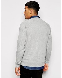 Asos Brand Sweatshirt 2 Pack Black Gray Marl Save 17%