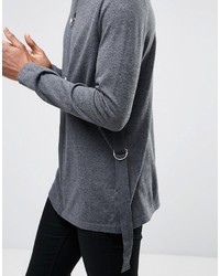 Asos Cotton Sweater With D Ringers