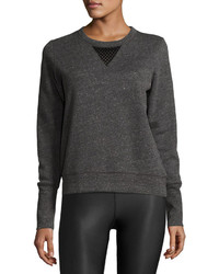 Alo Yoga Downtown Mesh Panel Long Sleeve Sport Pullover