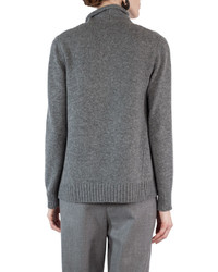 Akris Punto Draped Wool Cashmere Cardigan Sweater