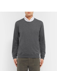 Brunello Cucinelli Fleece Back Cotton Jersey Sweatshirt