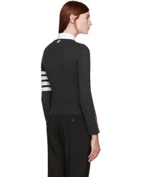 Thom Browne Grey Cashmere Classic Pullover