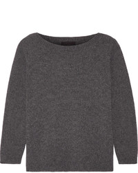 The Row Juliette Cashmere Sweater Dark Gray