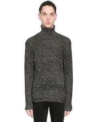 The Kooples Melange Wool Cotton Blend Sweater