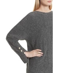 3.1 Phillip Lim V Back Sweater With Faux Pearl Cuffs