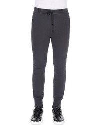 Dolce & Gabbana Biker Knit Sweatpants Gray