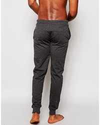 Asos Brand Skinny Joggers With Fly Zip Button Detail