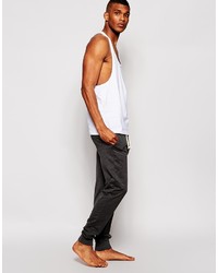 Asos Brand Skinny Joggers With Fly Zip Button Detail