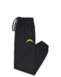 FANATICS Branded Heathered Charcoal Los Angeles Chargers Big Tall Team Lounge Pants