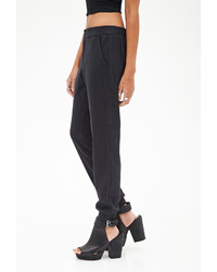 Forever 21 Buttoned Woven Joggers