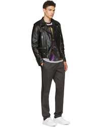 Dolce & Gabbana Dolce And Gabbana Grey Tapered Drawstring Trousers