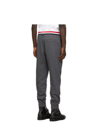 Thom Browne Grey French Terry Stripe Lounge Pants