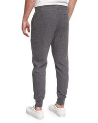 Vince Racking Thermal Stitch Drawstring Sweatpants Heather Carbon
