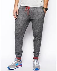 Asos Regular Sweatpants In Heavyweight Jersey With Collegiate Stripes