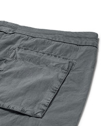 James Perse Slim Fit Stretch Cotton Poplin Cargo Trousers