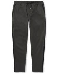Dolce & Gabbana Tapered Stretch Cotton Drawstring Trousers