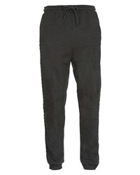 Topman Quilted Jogger Sweatpants Grey Small