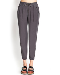 Forever 21 Woven Drawstring Joggers