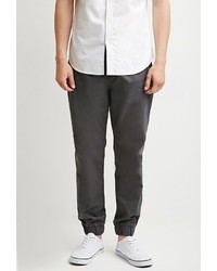 Forever 21 Zip Pocket Chino Joggers