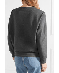 Brunello Cucinelli Embellished Cotton Blend Jersey Sweatshirt
