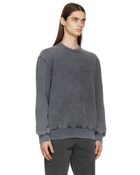 Han Kjobenhavn Grey Distressed Crewneck Sweatshirt