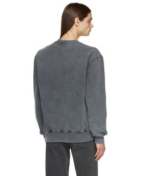 Han Kjobenhavn Grey Distressed Crewneck Sweatshirt